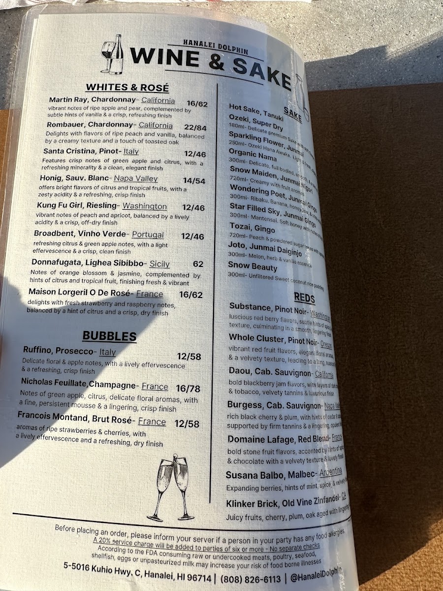 The Hanalei Dolphin Restaurant Menu - Image 2