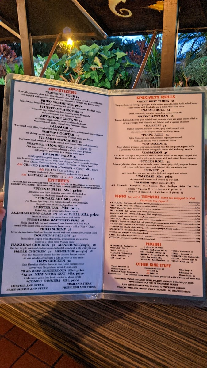 The Hanalei Dolphin Restaurant Menu - Image 6
